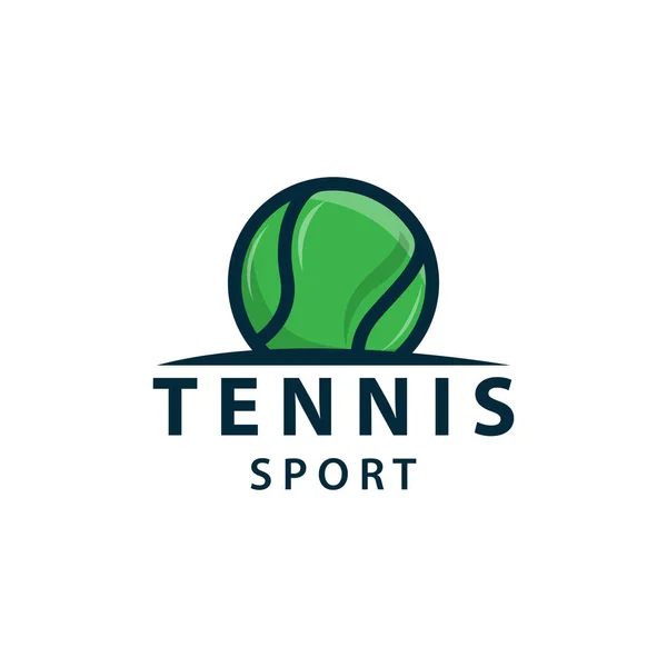 Tennis Sports Logo, Ball and Racket Design for Simple and Modern Tournament Championship Sports