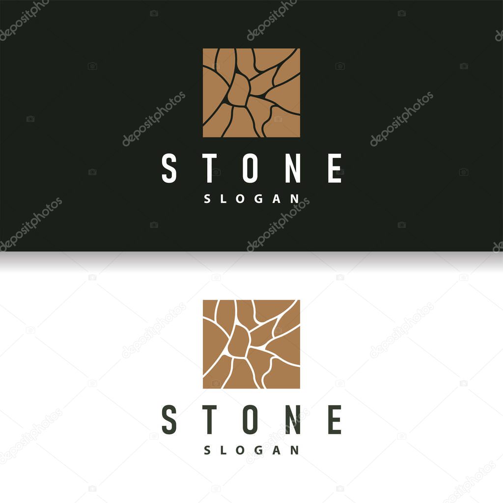 Stone Logo, Premium Elegant Design, Stone Balance Vector, Stepping Rock Walking Icon Illustration Design