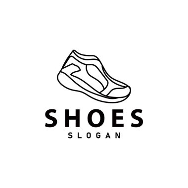 Ayakkabı Logosu, Minimalist Çizme Stili Ayakkabı Tasarımı Basit Moda Markası