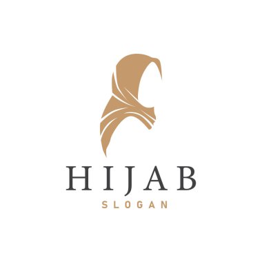 Müslüman kadın kıyafetleri için butik moda ürünleri için tesettür logosu tasarımı