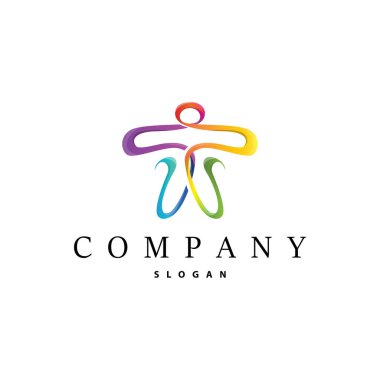 İlk T Harfi Alfabesi Logosu Modern ve Lüks Tasarım Simge Vektör Şablonu