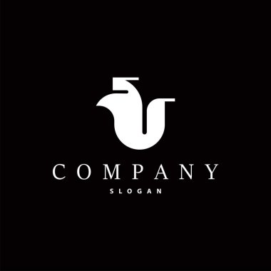 İlk T Harfi Alfabesi Logosu Modern ve Lüks Tasarım Simge Vektör Şablonu