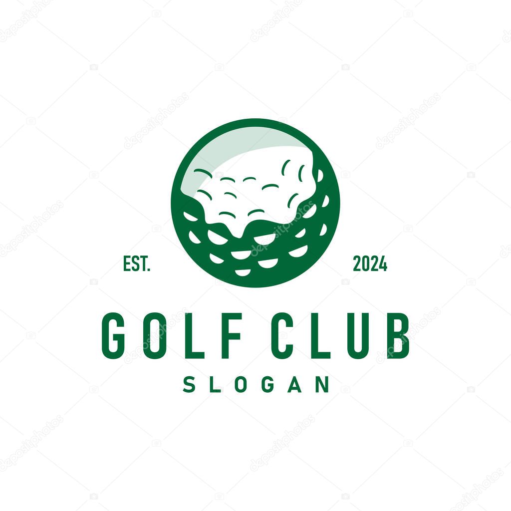 Golf logo illustration design golfer tournament golf game team club sport template symbol