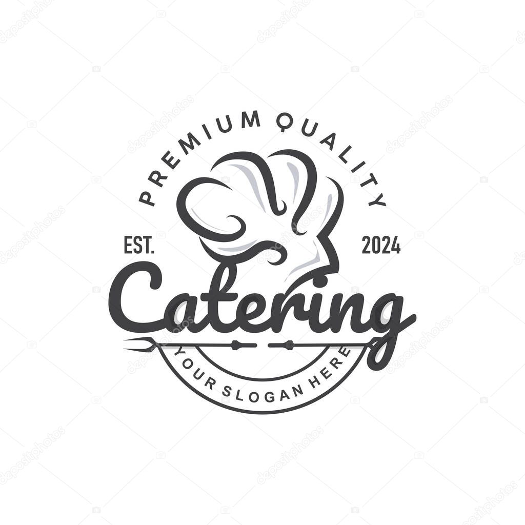 Chef Logo Design Cooking Inspiration And Chef Hat With Simple Lines For Restaurant Business Brands