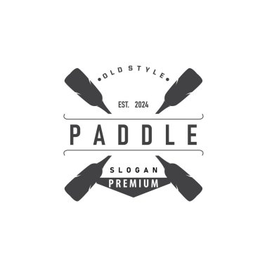 Paddle Logo Boat Paddle Design Vector Illustration Symbol Simple Design clipart