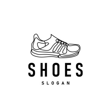 Ayakkabı Logosu, Minimalist Çizme Stili Ayakkabı Tasarımı Basit Moda Markası