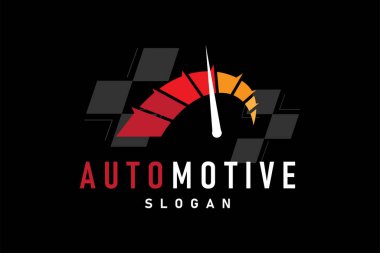 Basit spor araba garajı markalaşma için otomobil tamiri temalı logo tasarımı