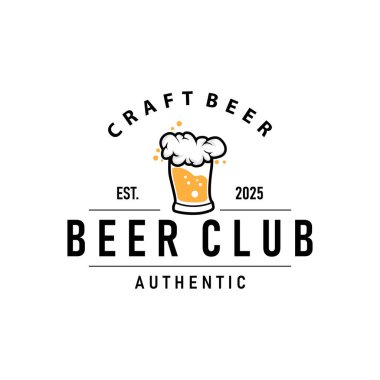 Zarif konsept bira fabrikası logosu el sanatları bira şablonları antika kimlikler bira fabrikası, viski içeceği, bar, kafe, restoran.