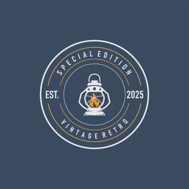 Fener Logosu Sokak Lambası Eski Klasik Klasik Minimalist Resim Şablonu