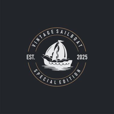 Sailboat Logo Design, Fishing Boat Illustration, Fishing Boat Company Brand Vector Icon, Boat Shop Design, Fish Shop, Transportation clipart