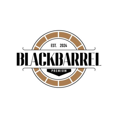 Basit minimalist viski logosu tasarımı, burbon içeceği tasarımı eski antika klasik resim sembolü marka ürün şablonu, iş yeri, bar, kafe, restoran