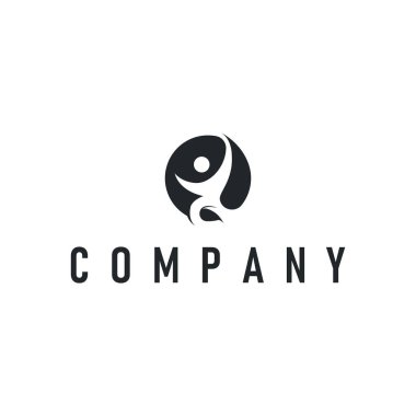 Takım çalışması logo simgesi simgesi basit bir konsept olan takım başarısı ile birlikte ürün markası veya poster şablonu çizimi