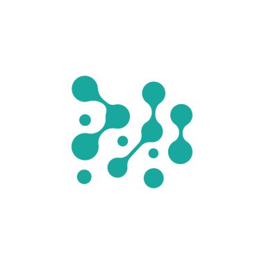 hücre nöron teknolojisi logosu tasarım illüstrasyon verisi basit soyut modern şablon ürünü