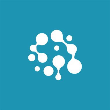 hücre nöron teknolojisi logosu tasarım illüstrasyon verisi basit soyut modern şablon ürünü