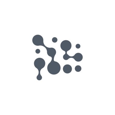 hücre nöron teknolojisi logosu tasarım illüstrasyon verisi basit soyut modern şablon ürünü