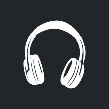 Modern tasarım, oyun kulaklığı logosu, oyuncular için müzik kulaklığı oyun ürünleri sembolü esport illüstrasyonu, dükkan, ticari marka, oyun takımı, modern minimalist silueti 