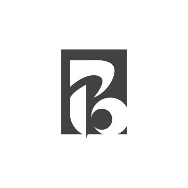 Basit tasarım logosu B tasarımı minimalist basit modern başlangıç alfabesi ürün markası veya iş harfi örnekleme sembolü olarak