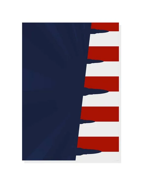 Affiche Fête Nationale Américaine Modèle Conception Couverture Convient Pour Être — Image vectorielle