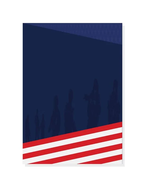 Американський Національний Постер Або Дизайн Обкладинки Достатньо Щоб Його Помістили — стоковий вектор