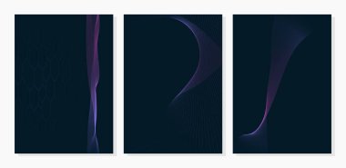 Teknoloji soyut çizgileri ve noktalar bağlantı posteri veya kapağı.. Bağlantı dijital veri ve büyük veri kavramı. Dijital veri görselleştirme. Vektör illüstrasyonu