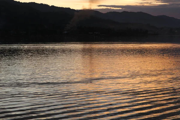 Beautiful lake in the afternoon