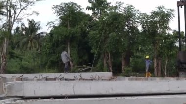 Gorontalo - Jan 2023 - Projects of river widening and the construction of dykes around the Limboto lake area. 