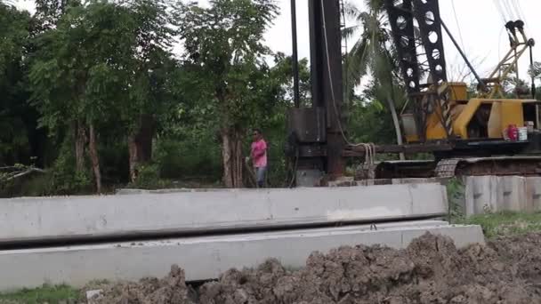 Gorontalo Jan 2023 Projects River Widening Construction Dykes Limboto Lake — Stockvideo