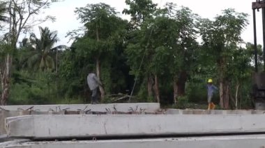 Gorontalo - Jan 2023 - Projects of river widening and the construction of dykes around the Limboto lake area. 