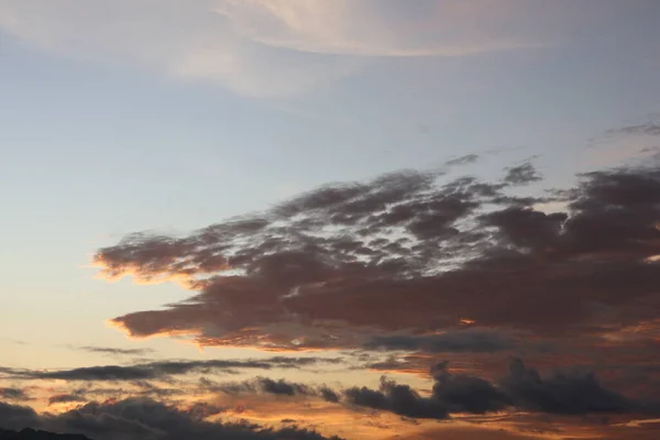 Dämmerhimmel Hintergrund Bunte Sonnenuntergänge Himmel Und Wolken Lebendiger Himmel Hintergrund — Stockfoto
