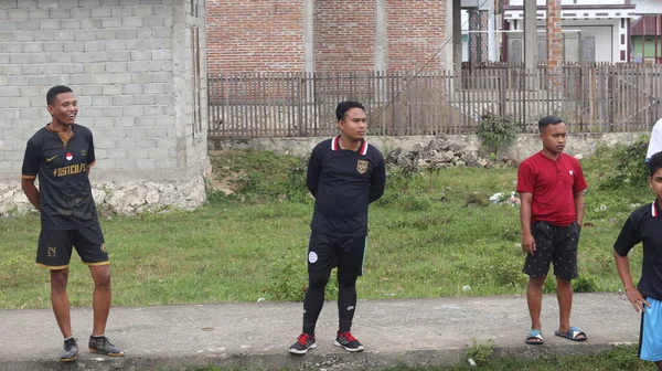 Gorontalo Březen 2023 Takraw Soutěž Pořádaná Mládežnickou Organizací Obce Tualango — Stock fotografie