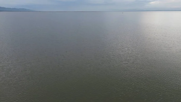 Widok Lotu Ptaka Jezioro Limboto Tekstury — Zdjęcie stockowe