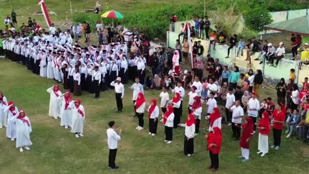Gorontalo Endonezya Ağustos 2023 Bir Grup Işitme Engelli Kişi Endonezya — Stok video
