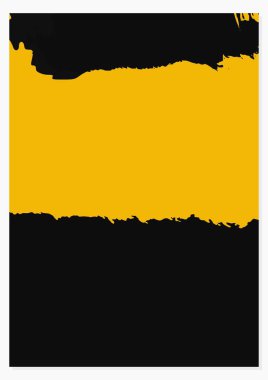 Soyut Sarı Grunge Tırmalama Şablonu