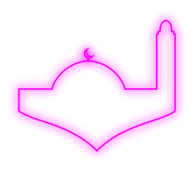 İslami Neon Camisi. Neon Camii