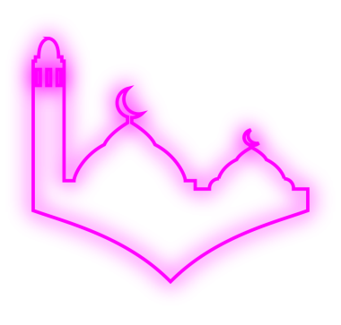 İslami Neon Camisi. Neon Camii