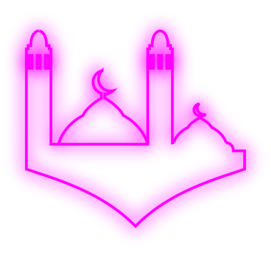 İslami Neon Camisi. Neon Camii