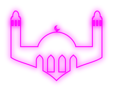 İslami Neon Camisi. Neon Camii