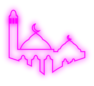 İslami Neon Camisi. Neon Camii