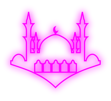 İslami Neon Camisi. Neon Camii