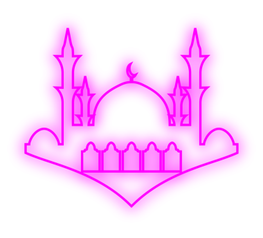 İslami Neon Camisi. Neon Camii