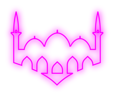 İslami Neon Camisi. Neon Camii