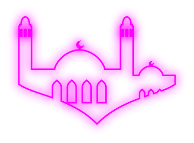 İslami Neon Camisi. Neon Camii