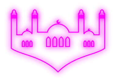 İslami Neon Camisi. Neon Camii