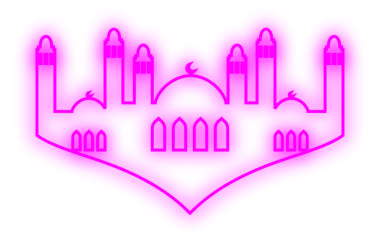 İslami Neon Camisi. Neon Camii