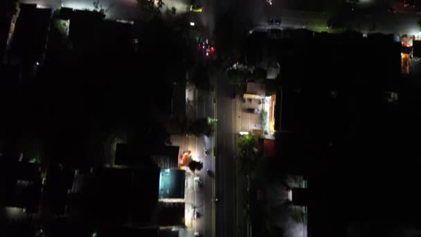 Вид Повітря Вежу Величності Лімбото Або Вежу Пакаї Вночі Велична — стокове відео