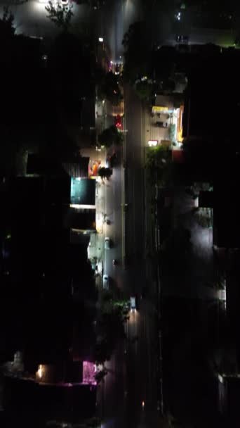 Imágenes Verticales Drones Limboto Majesty Tower Pakaya Tower Por Noche — Vídeo de stock