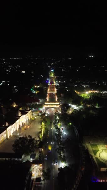 Limboto Majesteleri Kulesi Veya Pakaya Kulesi Nin Dikey Drone Görüntüleri — Stok video
