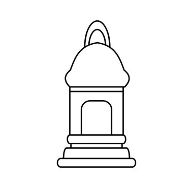 Ramazan Feneri Simgesi. Vektör İllüstrasyonu
