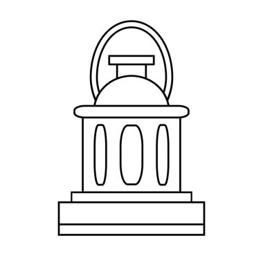 Ramazan Feneri Simgesi. Vektör İllüstrasyonu