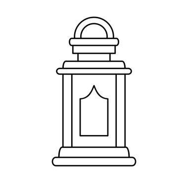 Ramazan Feneri Simgesi. Vektör İllüstrasyonu